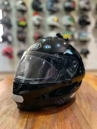 Capacete Shoei Multitec Preto Brilhante