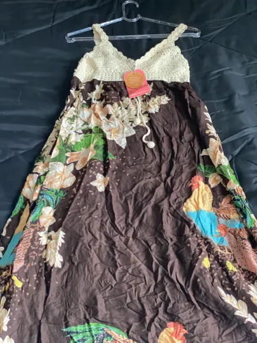 Vestido Farm Crochê Novo