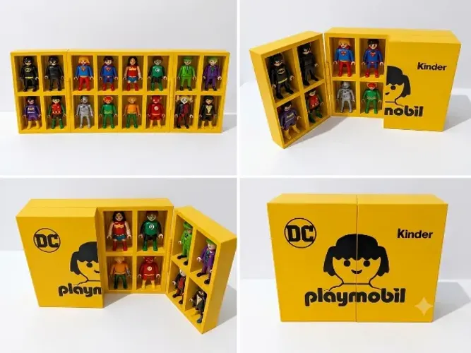 Expositores Playmobil Dc Kinder - Varias Cores - Produto Novo!!!