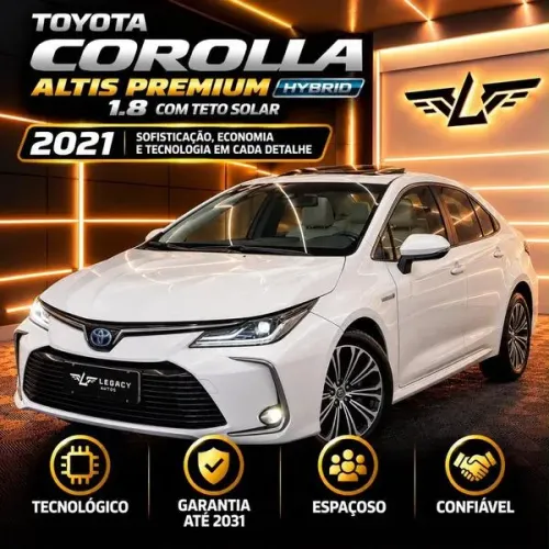 Toyota Corolla Altis Prem. Hybrid 1.8 Flex AUT 2021