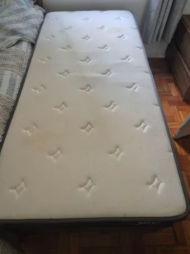 Cama de solteiro box + colchão 