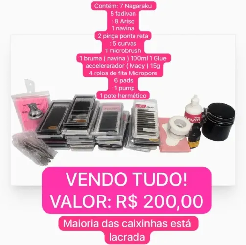 Material de cílios 
