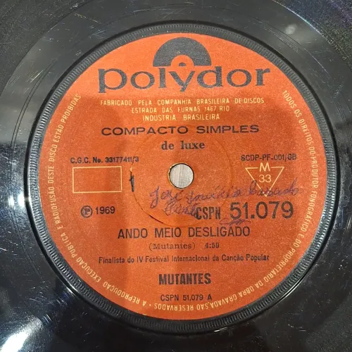 RARO! Compacto dos Mutantes / Ando meio desligado