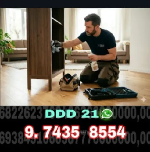 Montador de móveis especializado em guarda-roupas, armários, closet e cômodas