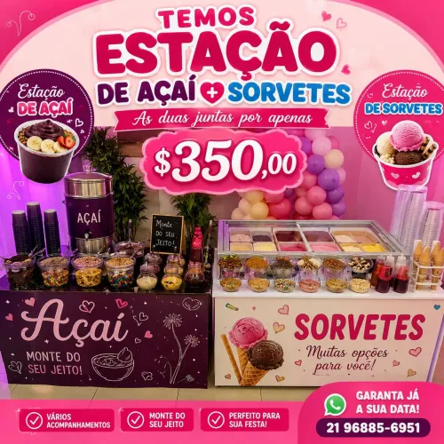 Estação açaí e sorvete