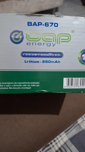 Bateria recarregável Li-thium