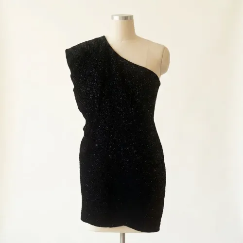 Vestido Preto Brilhante