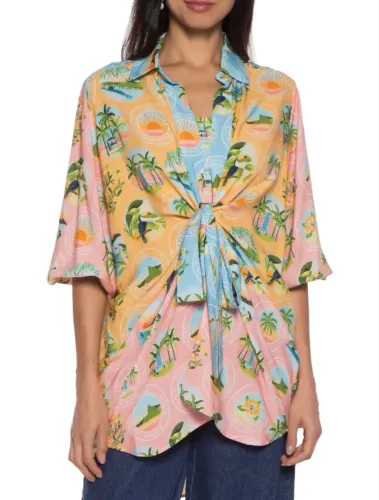 Kimono Camisa Farm Rio P