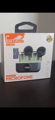 Microfone Sem Fio Eletro Mex - Novo