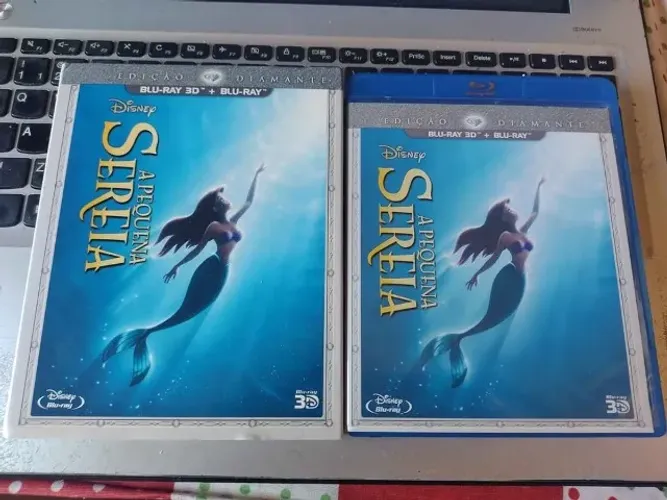 A Pequena Sereia Edição Diamante Filme Disney Blu-ray 3d + Bluray