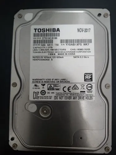 HD 1TB 7200RPM TOSHIBA