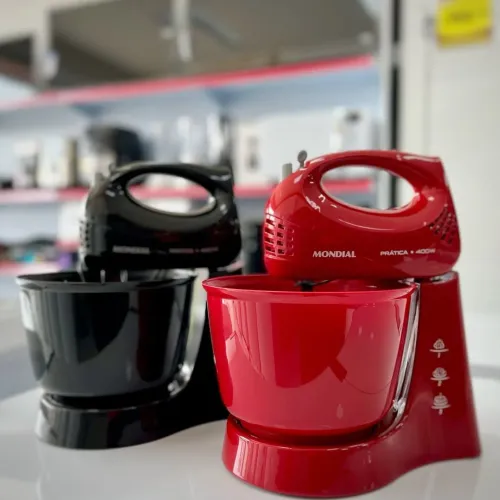 Batedeira Mondial Prática 400W Nova com Tigela - Pronta Entrega