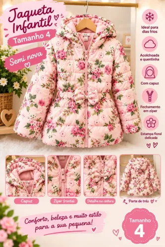 Jaqueta infantil Rosa 