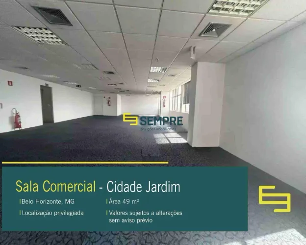 Sala Comercial para alugar na Cidade Jardim em Belo Horizonte/ MG