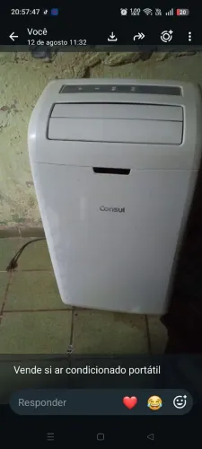Vende ar condicionado portátil de 1000a1.200 btu