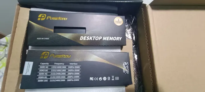 Kit Memória RAM Pumeitou DDR4 8GB 2400MHz (2x8GB)