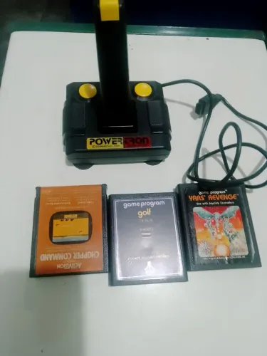 Atari lote 1 Controle e 3 jogos