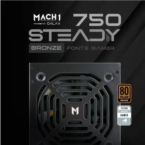 Fonte 750W Galax, 80 Plus Bronze, PFC Ativo com garantia Lacrado
