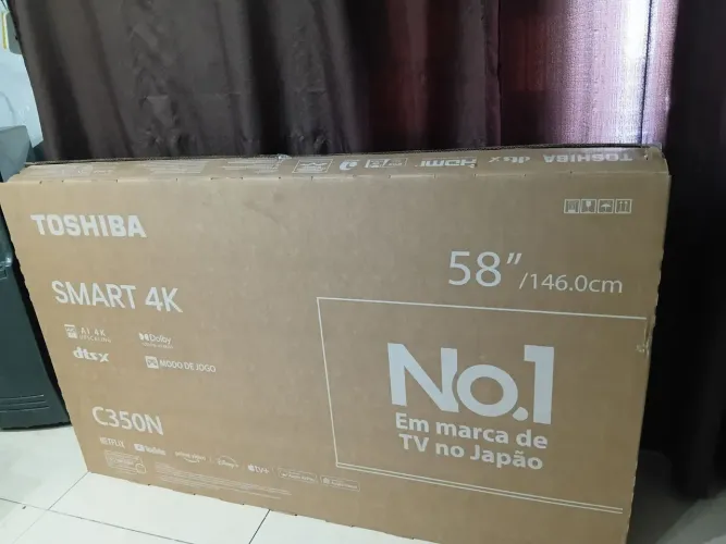 Tv 58 polegadas na caixa  DLED