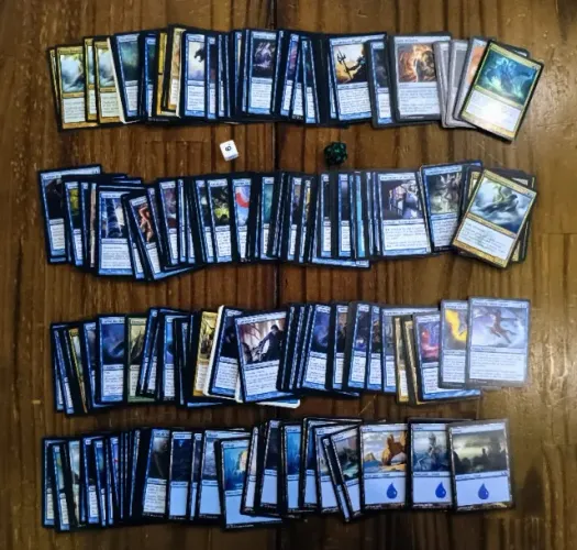 Lote Magic The Gathering 330 Cartas + Brinde Cartas Azul LT 02