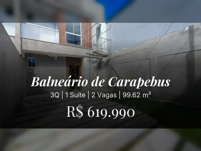 Pronta para Morar: Casa Duplex a 250m do Mar em Balneário de Carapebus