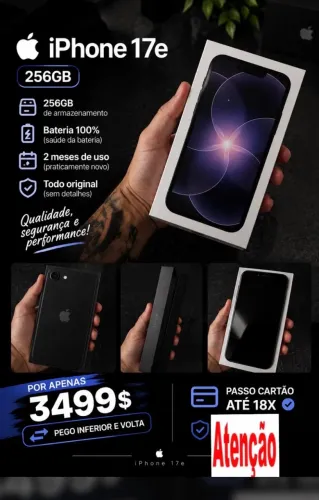 iPhone 17 E semi novo 2 meses de uso
