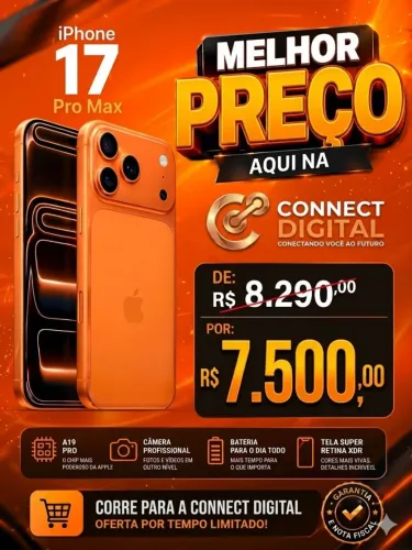 iPhone 17 pro Max 256gb Laranja - Lacrado
