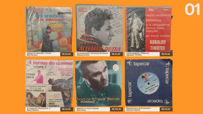 Lote 23 Compactos de Vinil Raros - Morrissey, Johnny Mathis, Trio Nordestino