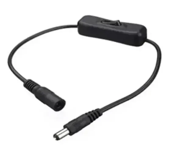 Interruptor Cabo Plug P4 Macho e fêmea Rabicho 12/24v Fita Led