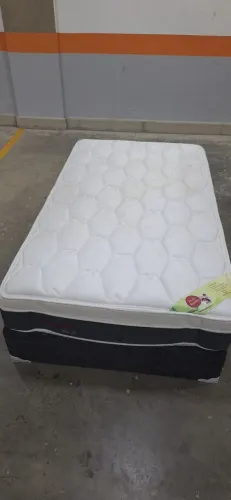Cama box Orthocrin + Colchão Tecido Fibra de Bambu 200 x 110 