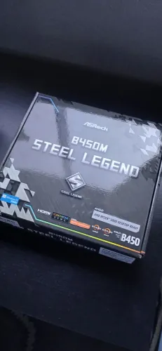 Placa mae ASRock B450M Steel Legend Nova nunca usada