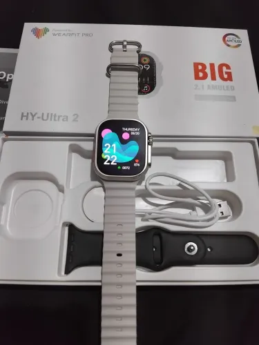 Smartwatch Wy ultra 2 (tela amoled). Aceita e faz ligações.