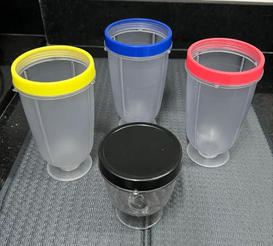 Conjunto de copos para vitaminas e milkshake 