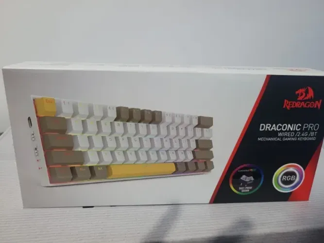 Teclado Gamer Redragon Draconic Pro RGB Switch Marrom