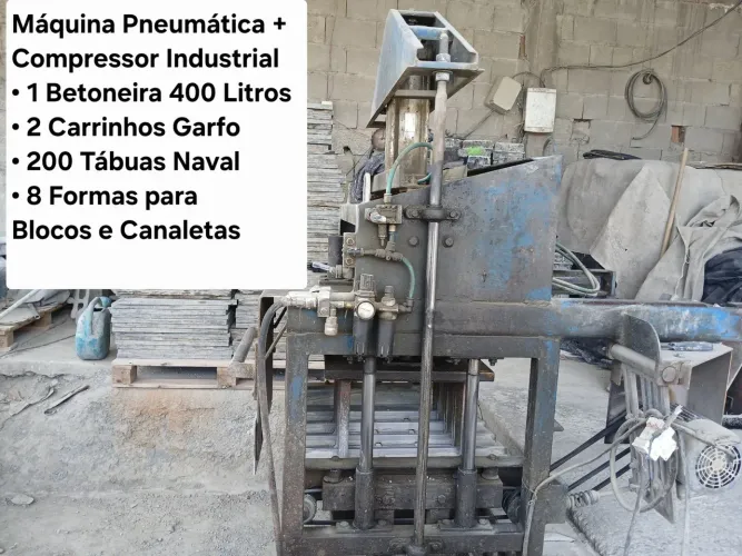 Máquina de Blocos Pneumática