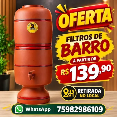 Filtros de barro em promoção - A partir de: