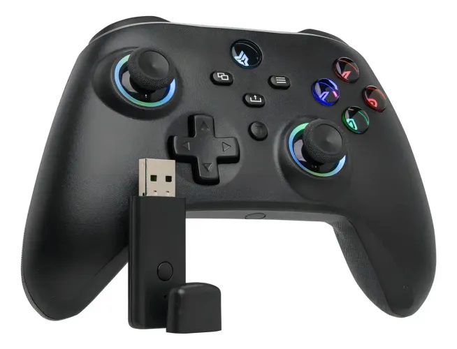 Controle Sem Fio Knup KP-GM035 Xbox One Series X PC com Vibração Preto