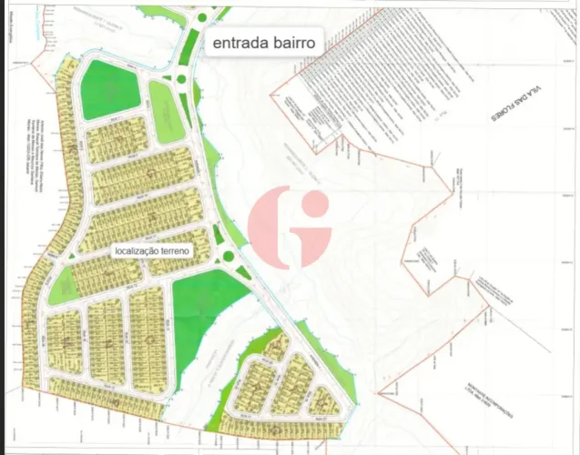Terreno em condomínio fechado com 240,00m² no bairro Vila Amélia!