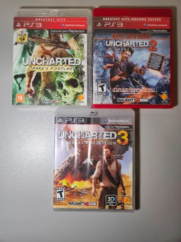 Lote Coleção Uncharted - Jogos PS3
