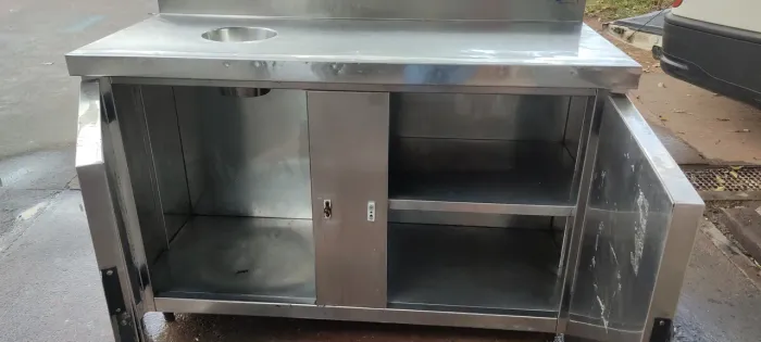Balcão seco inox 1 metro e 20 ..
