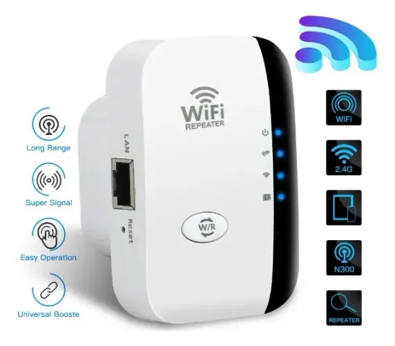Repetidor Wifi 300MBp/s com Entrada para Cabo