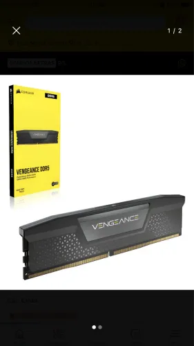 Memória RAM Corsair, 32GB (2x16GB), 5200MHz, DDR5, CL40