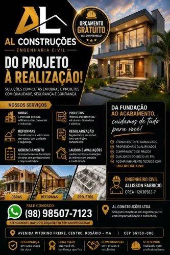 Projetos, Reformas, Obras e Laudos Técnicos