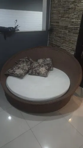 Sofá chaise para área externa