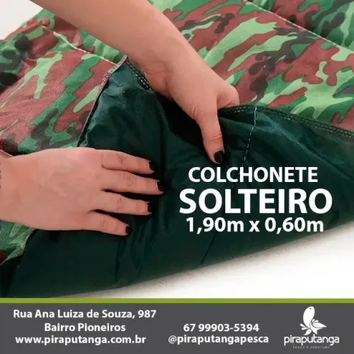 Colchonete de Solteiro para Acampamento