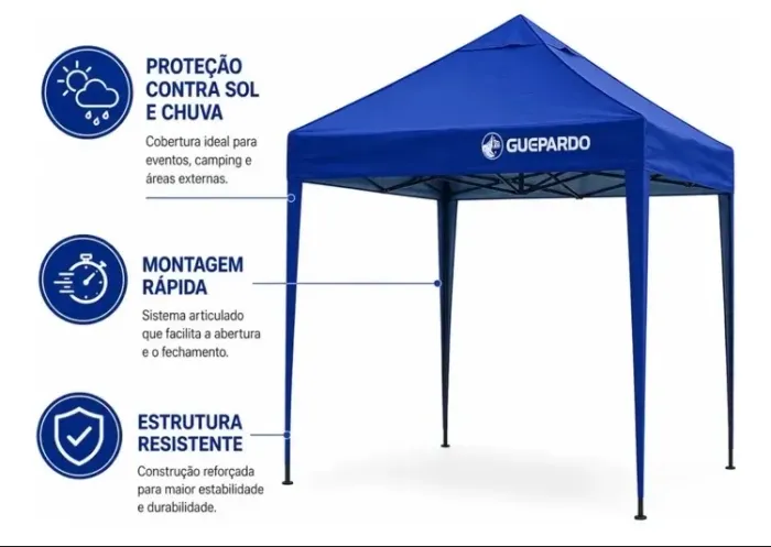 Barraca articulada guepardo 2x2M