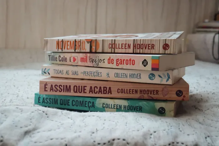 kit 5 livros de romance colleen hoover e tillie cole