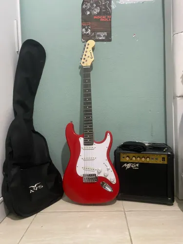 Guitarra Queen?s + Acessórios + Amplificador sem ruídos