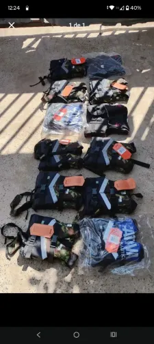 12 Coletes infantis 10kg sol e lua e ativa novos