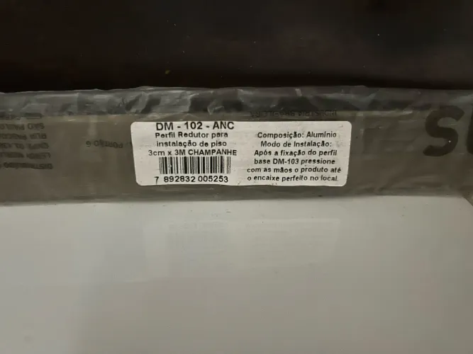 Vendo Perfil Redutor para instalação de piso